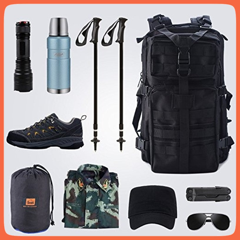 Mochila táctica de asalto con MOLLE, correas acolchadas y múltiples bolsillos - foto 8