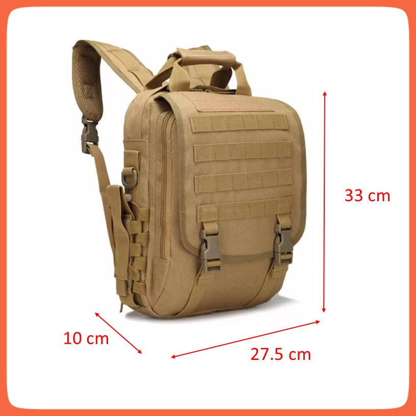 Mochila maletín táctica de 9 litros con MOLLE: mochila, maletín o mensajero - foto 11