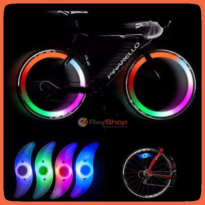 Luz LED multicolor para rayos de bicicleta con 3 modos