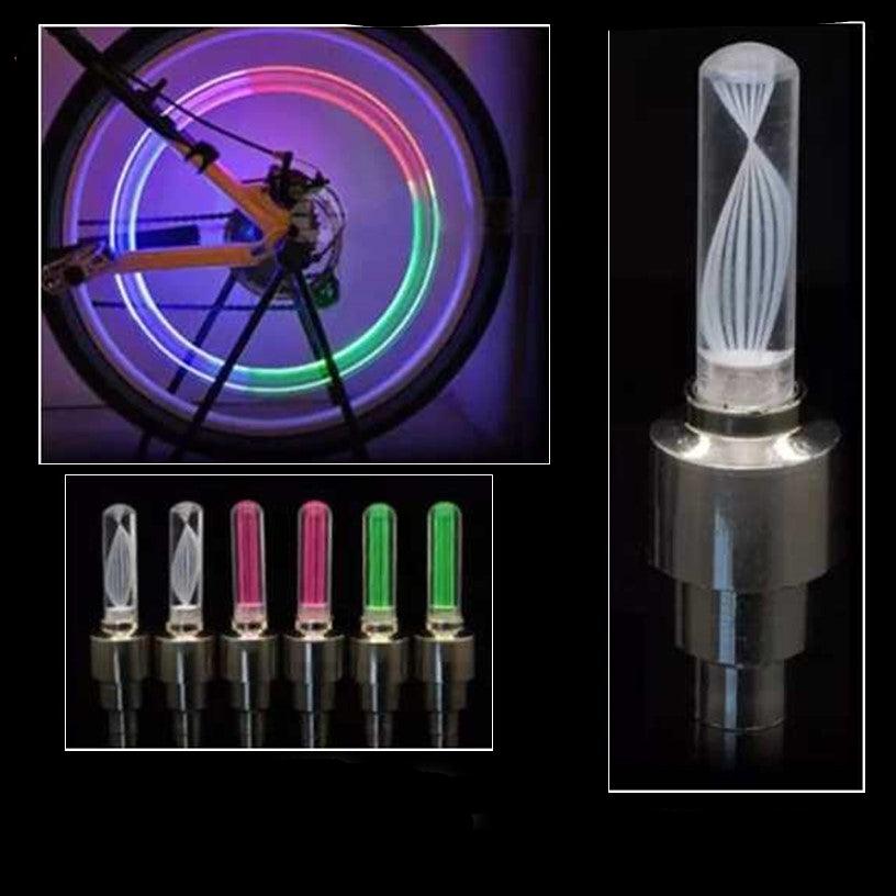 Luces LED multicolor para tapón de llanta, par con sensor de movimiento