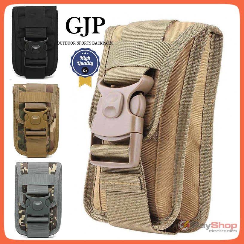 Cartera táctica para celular con Molle, doble seguro y tapa con velcro (WZ919)