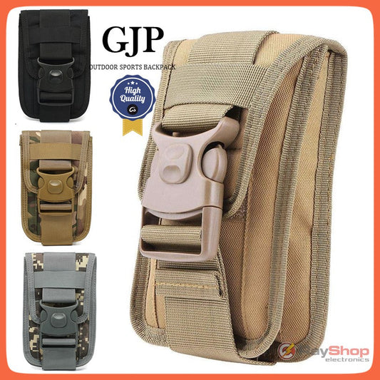 Cartera táctica para celular con Molle, doble seguro y tapa con velcro (WZ919)