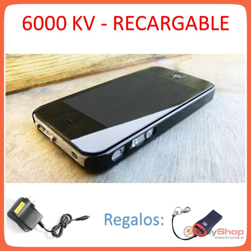 Paralizador recargable tipo iPhone con lámpara 148JY