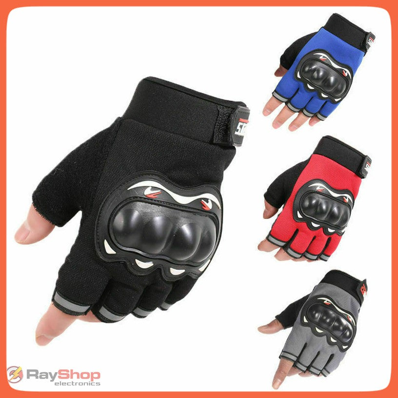 Guantes de medio dedo con almohadillas y nudillos duros DTST4