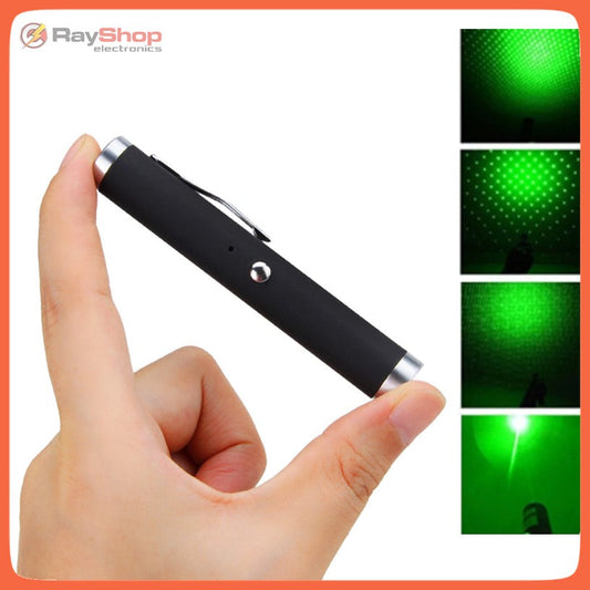 Puntero láser verde recargable por USB tamaño bolígrafo
