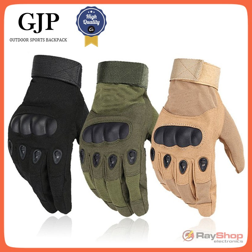Guantes tácticos de uso rudo con nudillos duros para moto y bici, talla L