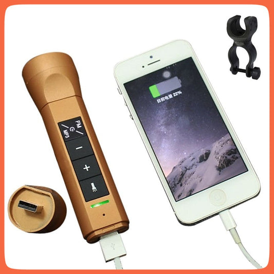 Bocina Bluetooth 7 en 1 con lámpara, radio FM, microSD y power bank (DT276)
