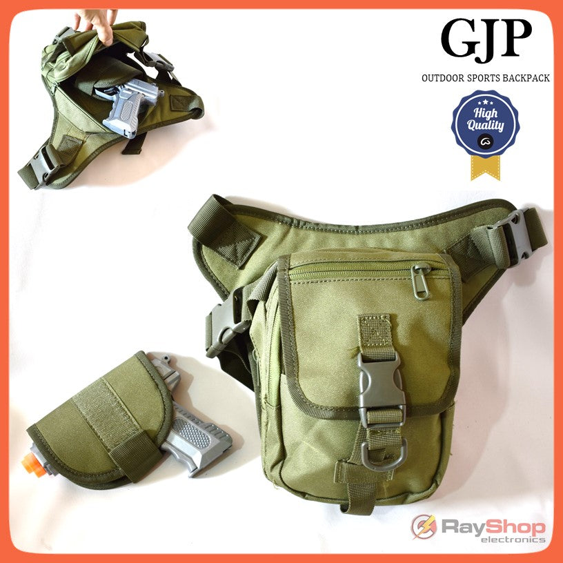 Piernera táctica cruzada WZ9001 con funda y correa de 137 cm