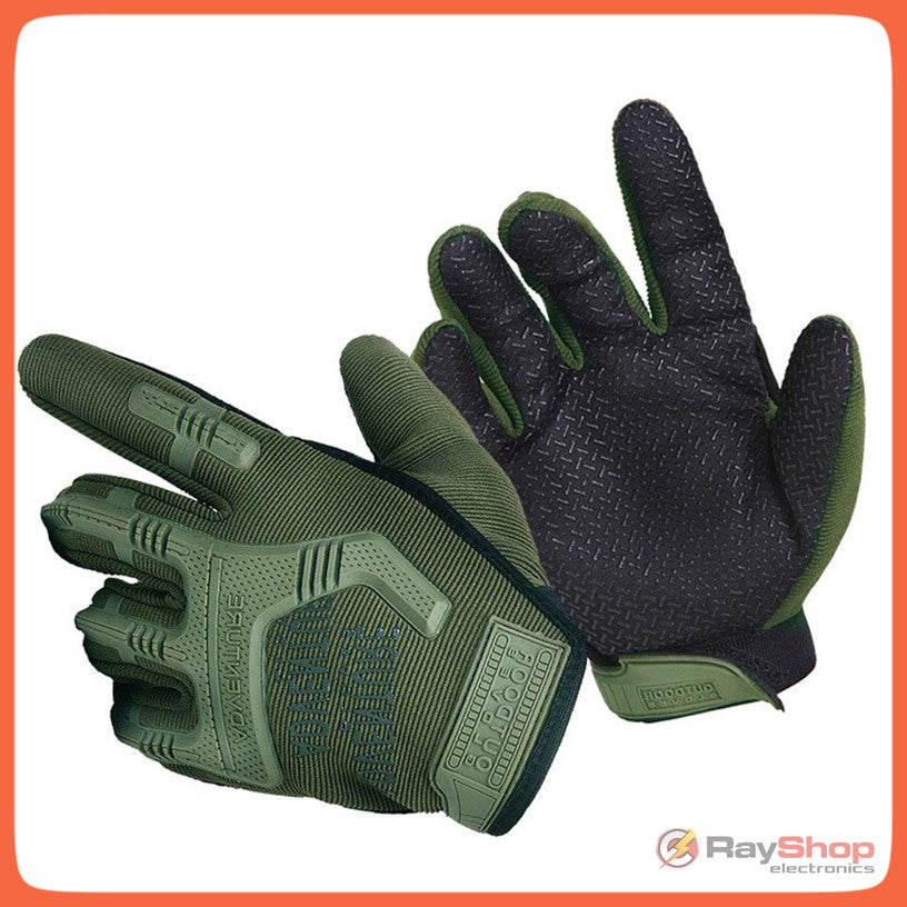 Guantes tácticos con nudillos protegidos y palma táctil