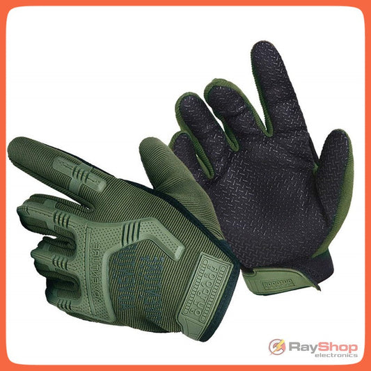 Guantes tácticos con nudillos protegidos y palma táctil