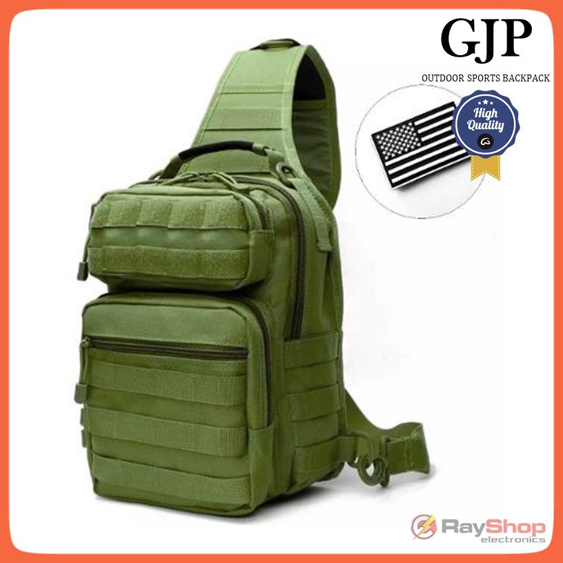 Mochila táctica pechera cruzada de 12 litros con Molle y agarradera (WZ921)