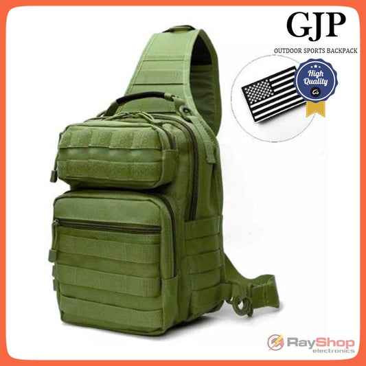 Mochila táctica pechera cruzada de 12 litros con Molle y agarradera (WZ921)