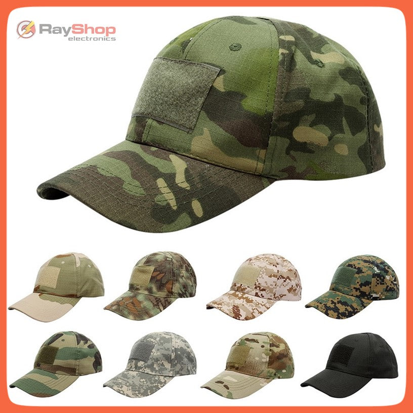 Gorra táctica ripstop con porta parches y ajuste regulable