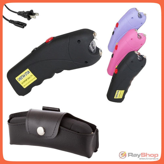 Paralizador eléctrico recargable con linterna LED y funda (CH-23)