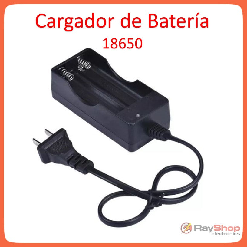 Cargador doble para pilas 18650 con chip protector