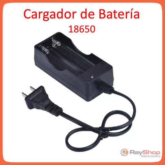 Cargador doble para pilas 18650 con chip protector