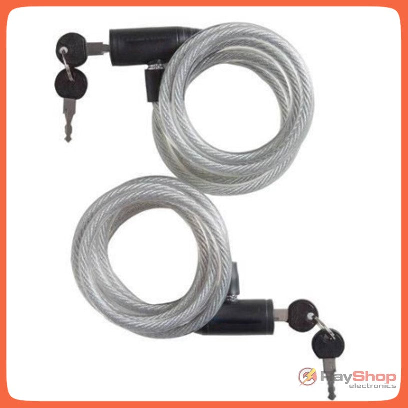 Candado de cable con cadena de 1 metro para bici y moto