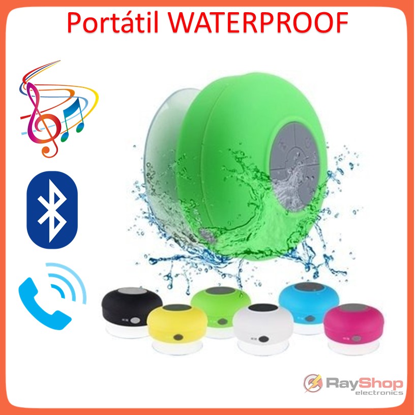 Bocina Bluetooth con ventosa para la regadera y manos libres