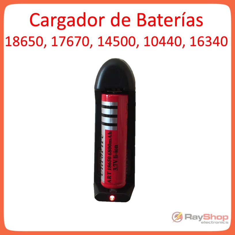 Cargador de pilas recargables 18650, 14500 y AA/AAA, un canal - foto 2