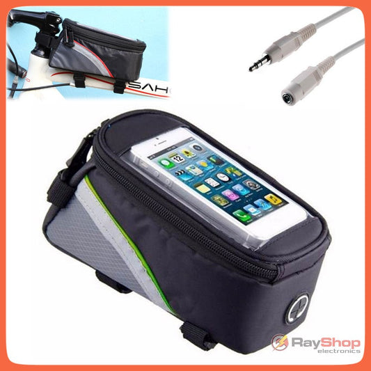Mini mochila porta celular y herramientas para bicicleta