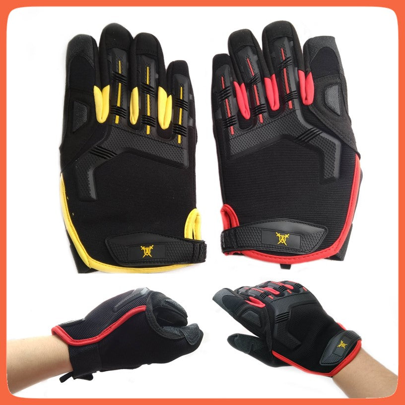 Guantes tácticos con protección en nudillos, palma antiderrapante (H01)
