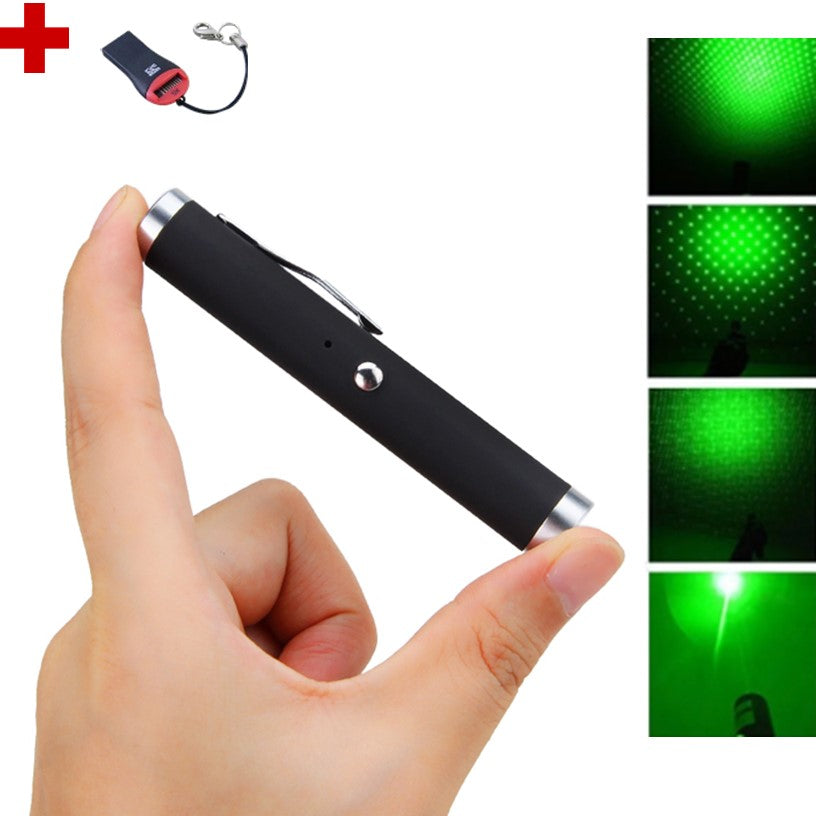 Puntero láser verde recargable por USB tamaño bolígrafo - foto 2
