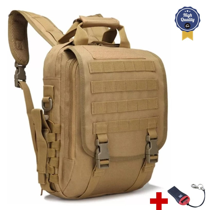 Mochila maletín táctica de 9 litros con MOLLE: mochila, maletín o mensajero - foto 2