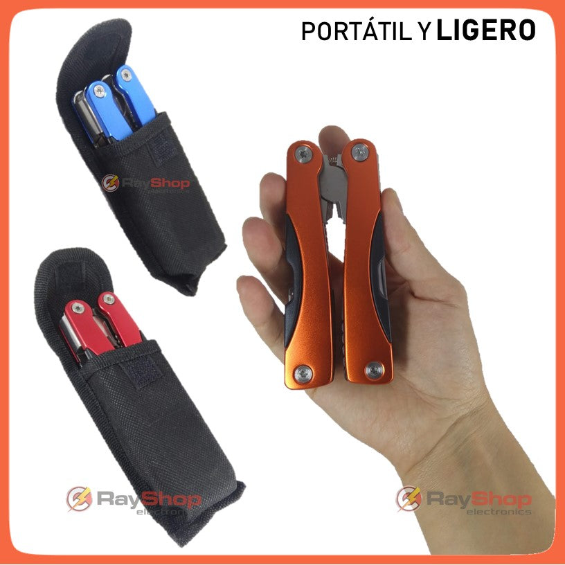 Pinza multiherramienta 6 en 1 con linterna LED y funda - foto 2
