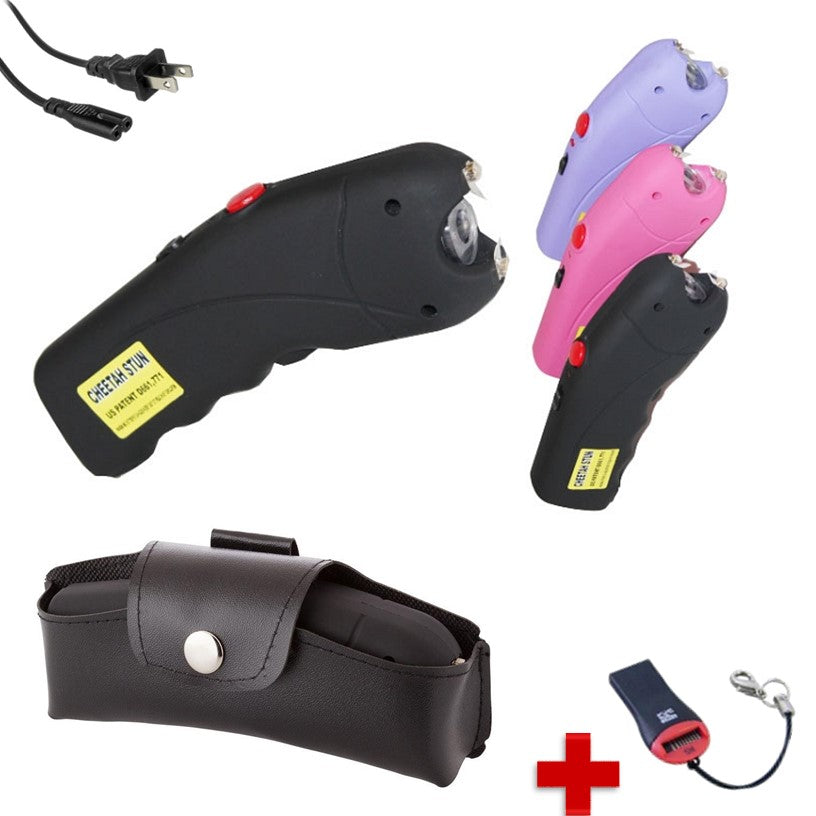 Paralizador eléctrico recargable con linterna LED y funda (CH-23) - foto 2