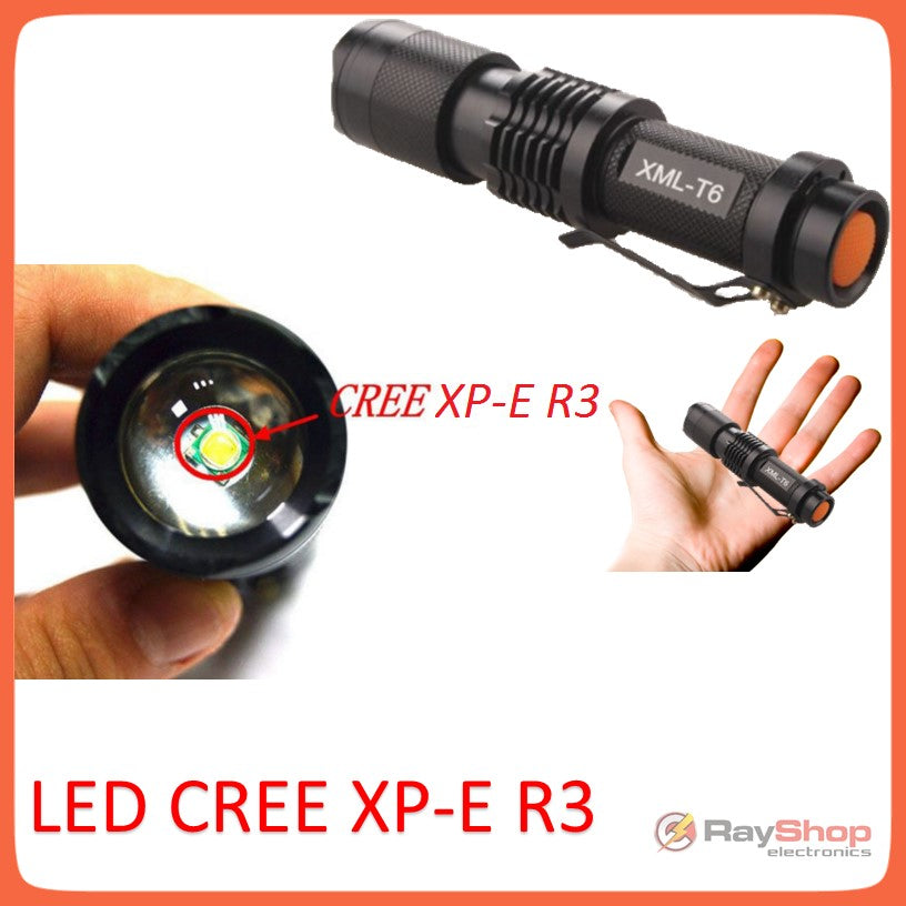 Mini linterna táctica de 2000 lúmenes con LED CREE R3 y 5 modos - foto 2