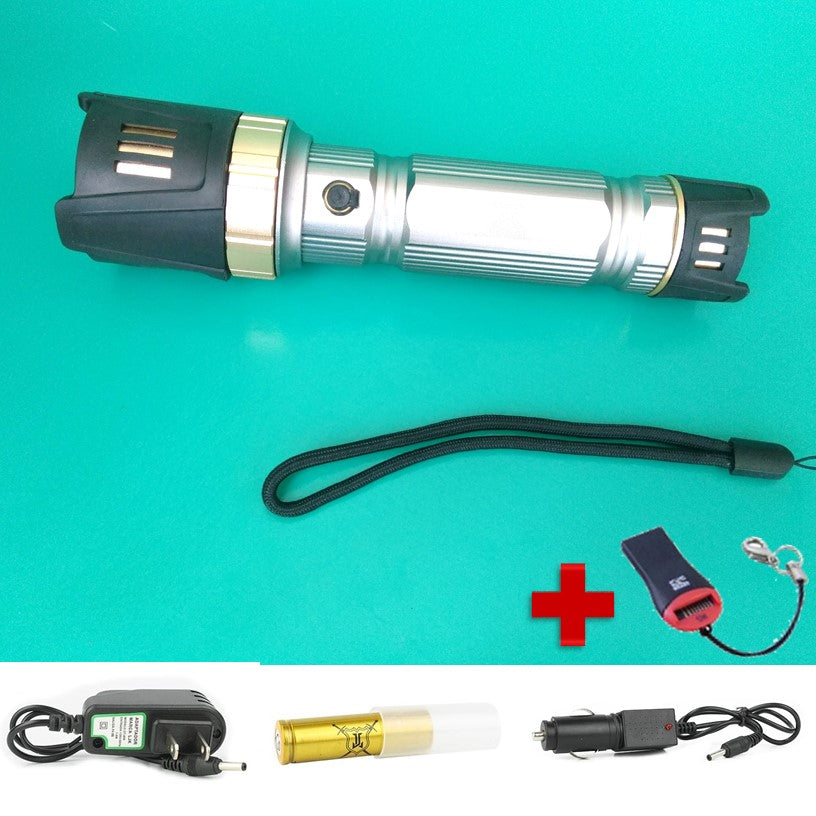 Linterna táctica 3000 lúmenes LED T6 con rompe vidrios (DT78) - foto 2