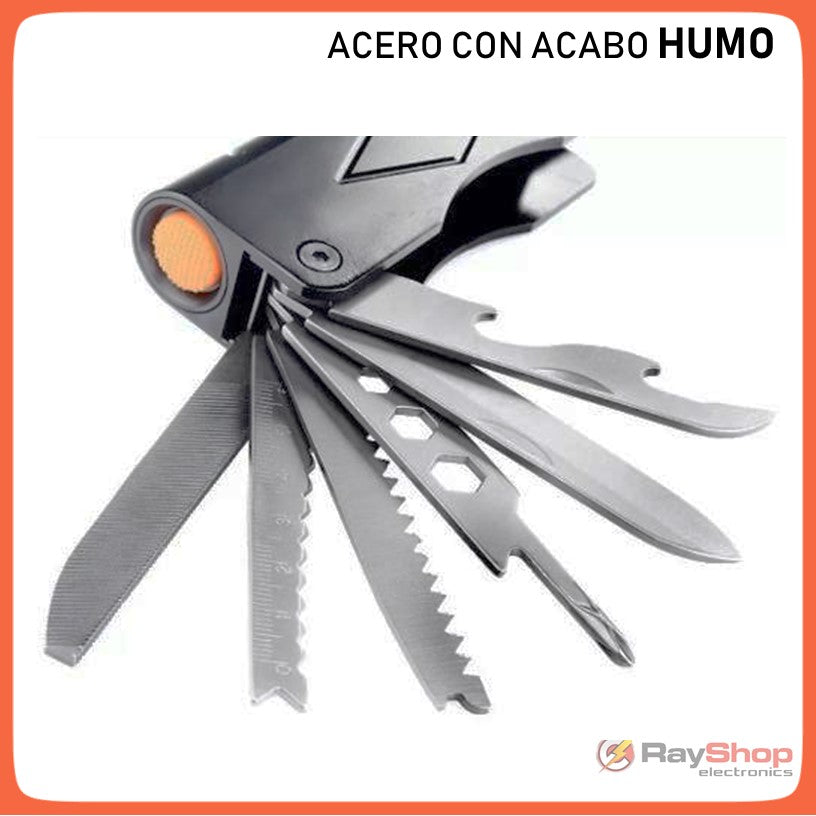 Linterna táctica multiherramienta 7 en 1 con LED T6 y clip (DT291) - foto 2