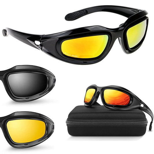 Lentes deportivos con 4 micas intercambiables y espuma protectora