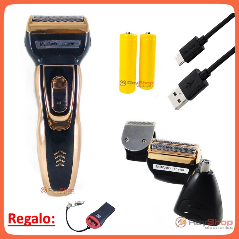 Rasuradora 3 en 1 recargable para barba, cabello, nariz y oído (DT559) - foto 2