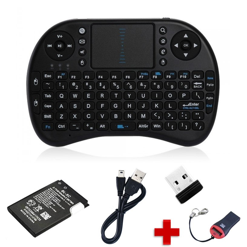 Mini teclado inalámbrico con touchpad para Smart TV, PC y consolas - foto 2
