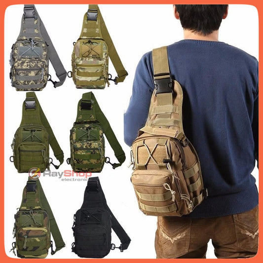 Mochila pechera táctica crossbody de 6 litros con sistema Molle (SN520)