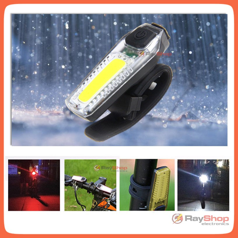 Luz trasera blanca y roja recargable para bicicleta, IPX6 - foto 2