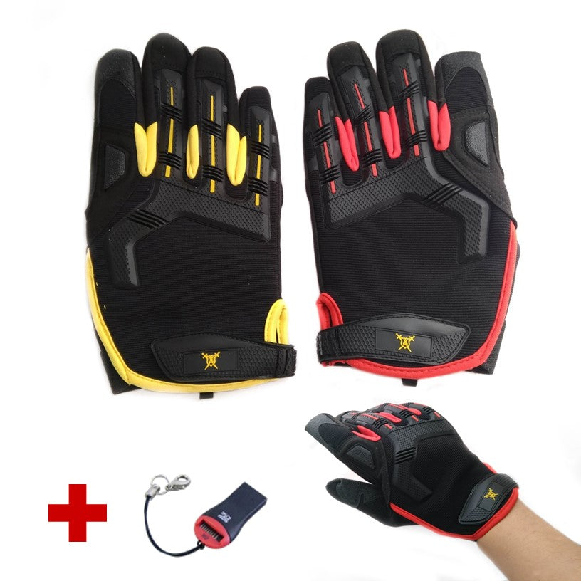 Guantes tácticos con protección en nudillos, palma antiderrapante (H01) - foto 2