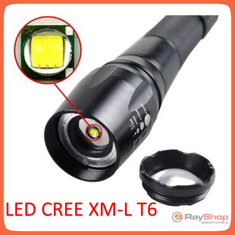 Linterna táctica CREE XM-L T6 de 2500 lúmenes con zoom y 5 modos (DT79) - foto 2