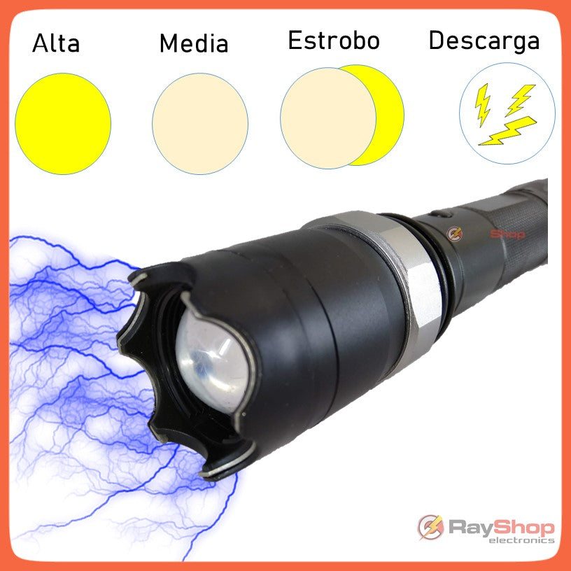 Lámpara táctica de 2000 lúmenes con zoom y función taser ST57 - foto 2