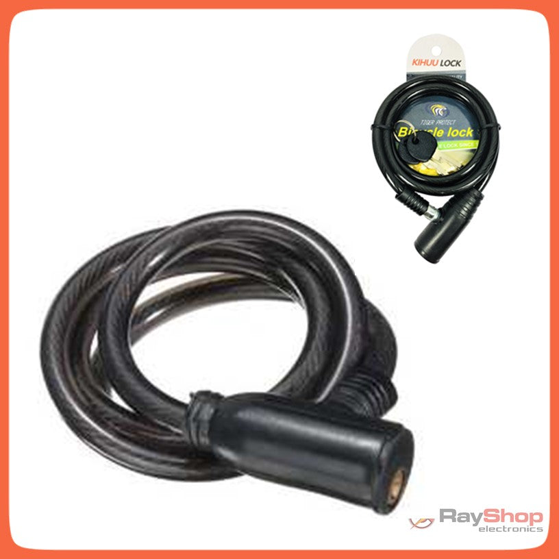 Candado de cable con cadena de 1 metro para bici y moto - foto 2