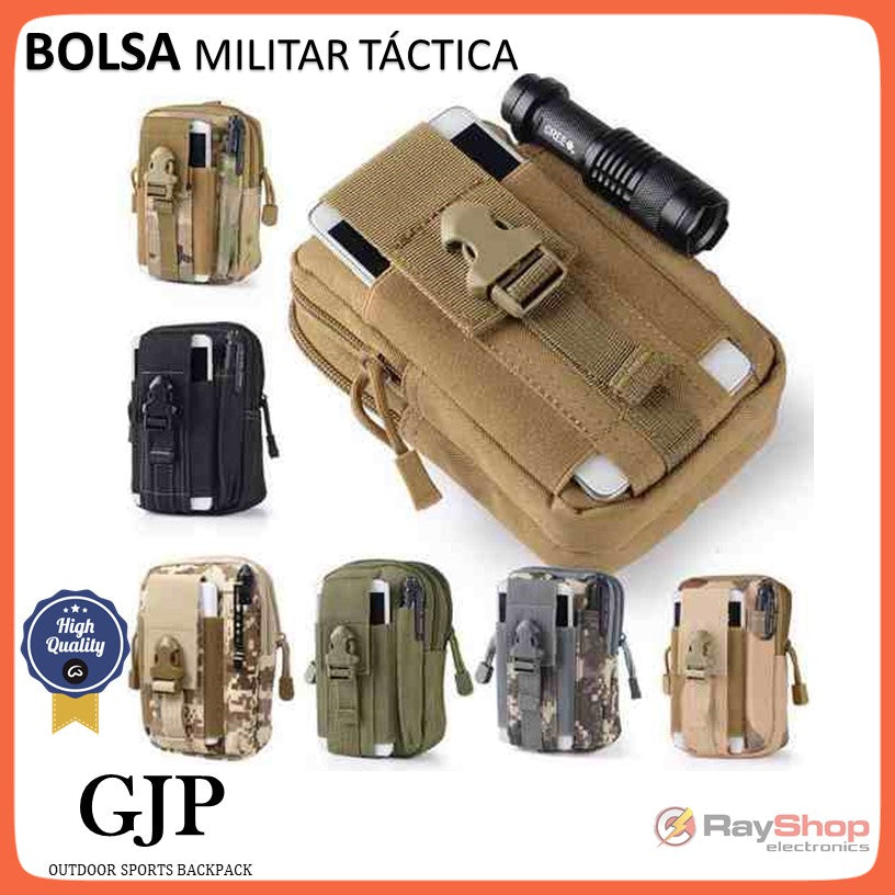 Bolsa táctica para celular con sistema Molle, nylon 600D (8031S)