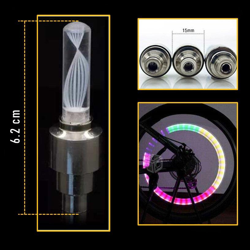 Luces LED multicolor para tapón de llanta, par con sensor de movimiento - foto 3