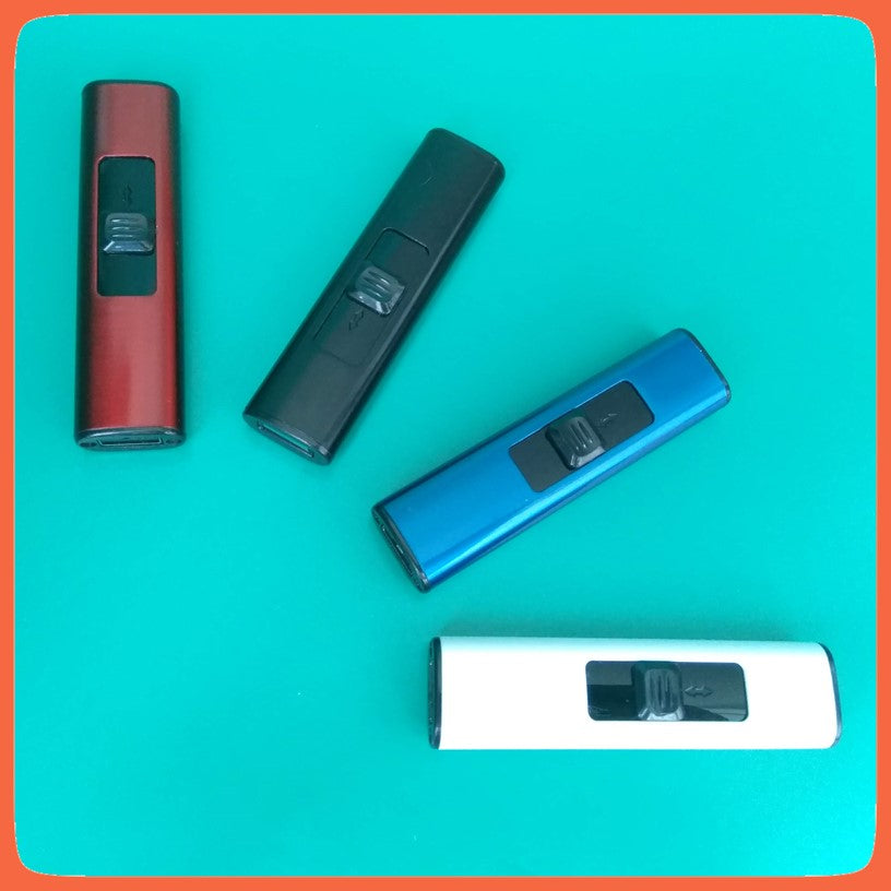 Encendedor eléctrico metálico recargable por USB, sin gas - foto 2