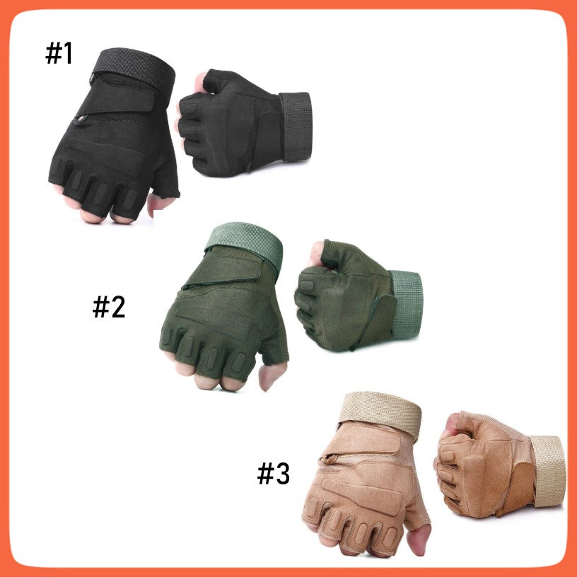 Guantes tácticos de dedos cortos con protección en nudillos CA-35 - foto 3