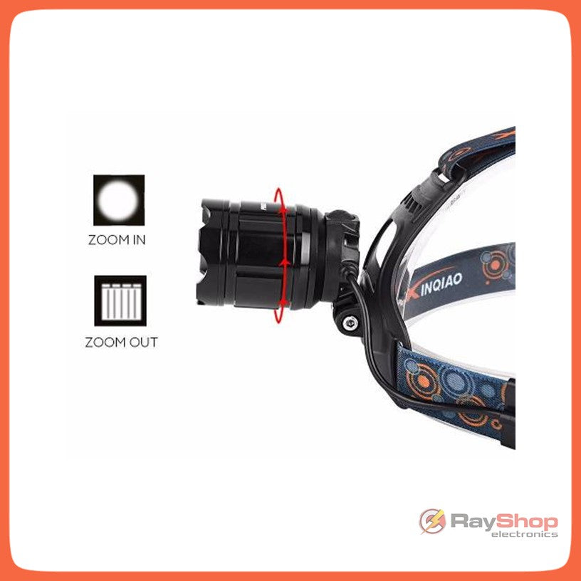 Linterna de cabeza con láser, 2500 lúmenes, LED CREE T6 y zoom (DT82) - foto 3