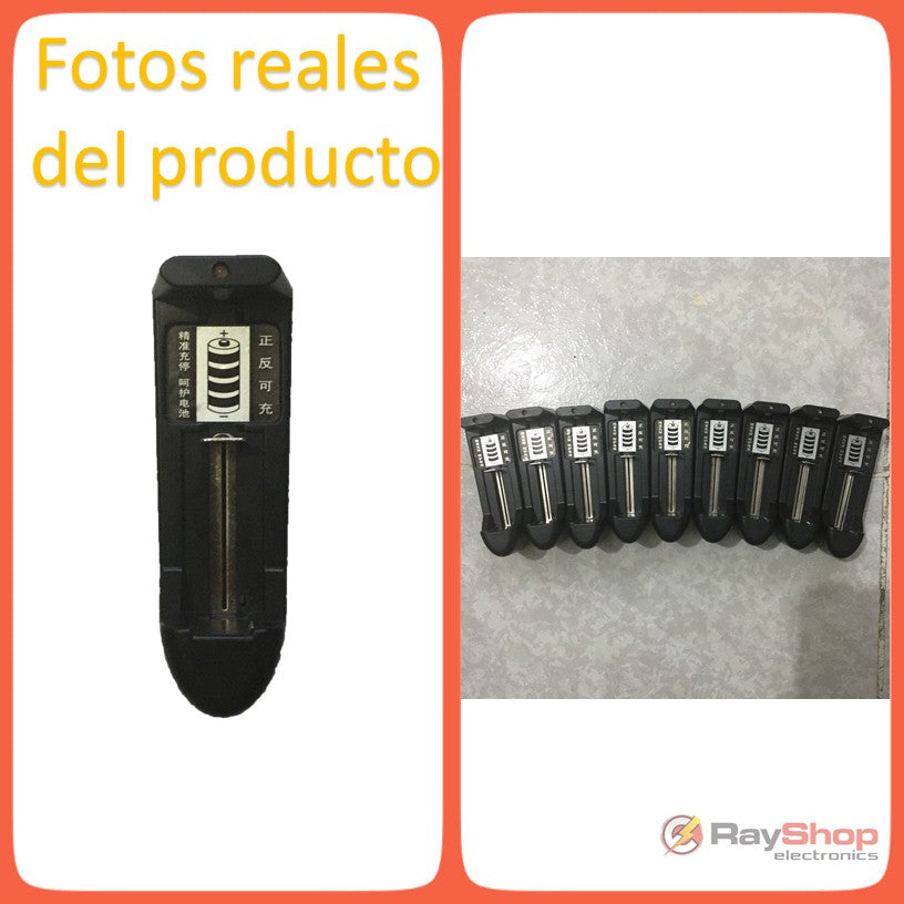 Cargador de pilas recargables 18650, 14500 y AA/AAA, un canal
