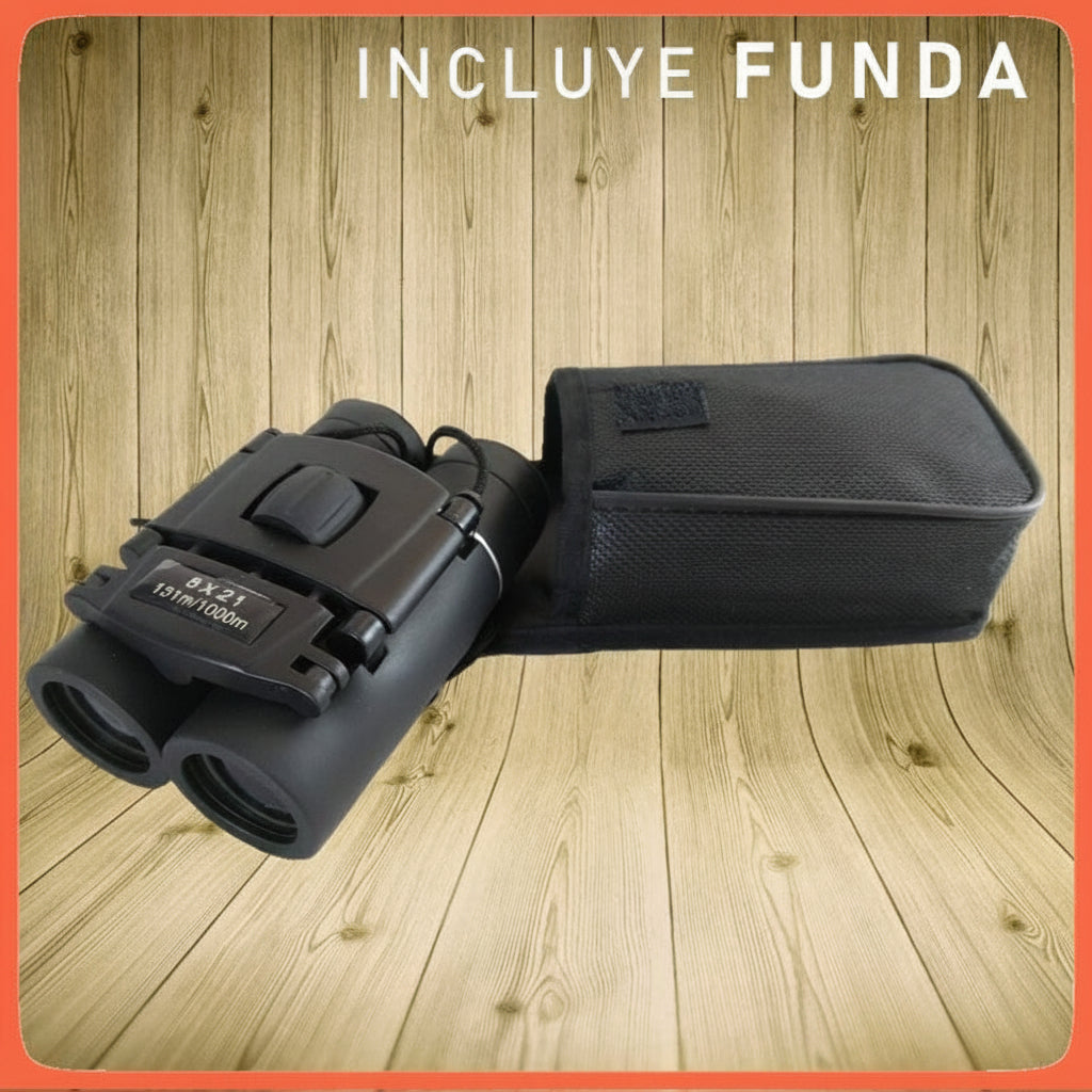 Binoculares compactos 8x21 con funda, correa y paño - foto 4