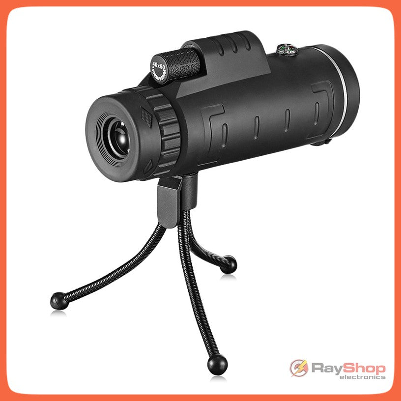 Monocular telescopio 40x60 con brújula, trípode y soporte para celular - foto 3