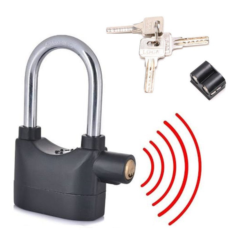 Candado con alarma de 110 dB de arco grande para moto y bici